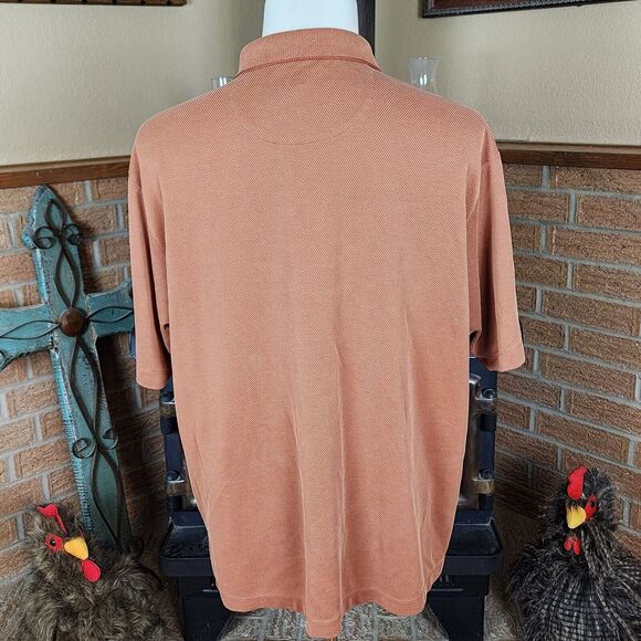 Tommy Bahama 18 Golf Polo Burnt Orange Size XL - Picture 3 of 5